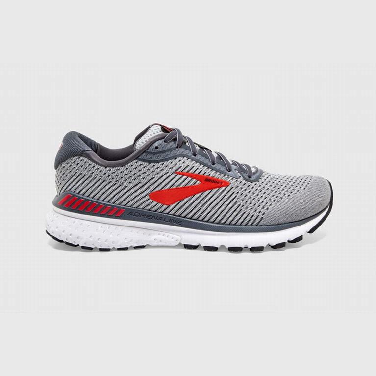 Brooks Adrenaline Gts 20 Mens Road Running Shoes - Red/Grey - Philippines (983540UOD)